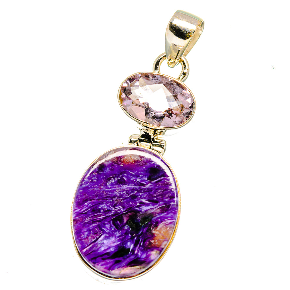 Charoite Pendants handcrafted by Ana Silver Co - PD16556