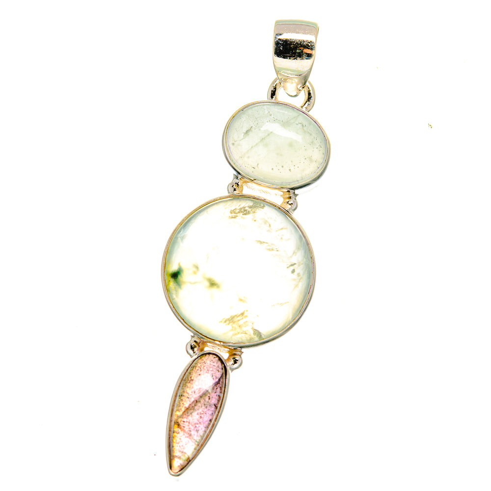 Prehnite Pendants handcrafted by Ana Silver Co - PD16561