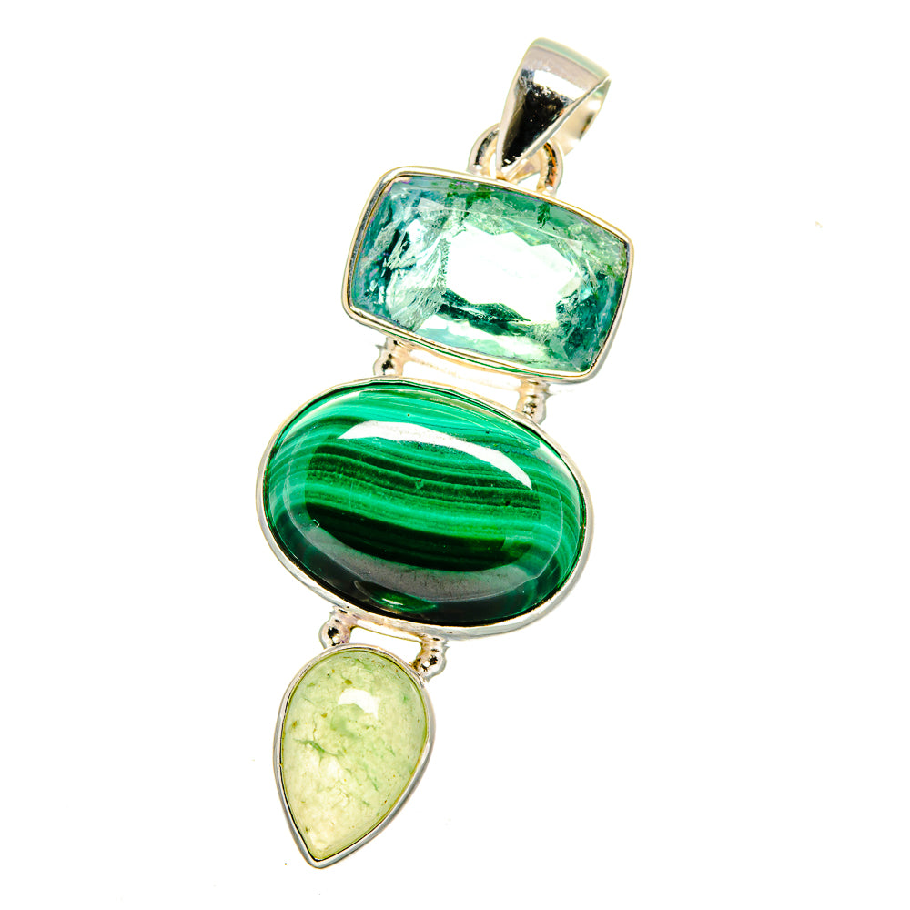 Malachite Pendants handcrafted by Ana Silver Co - PD16565