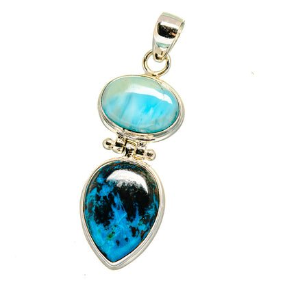 Shattuckite Pendants handcrafted by Ana Silver Co - PD16566