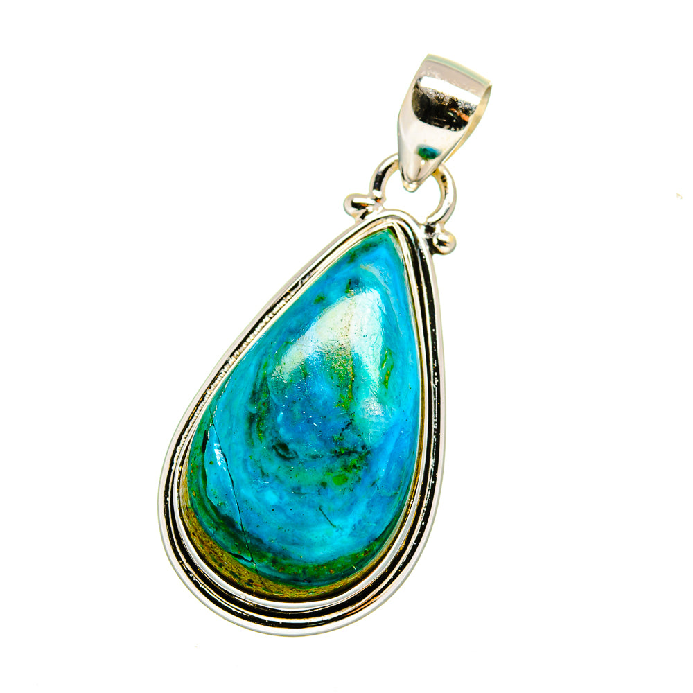 Chrysocolla Pendants handcrafted by Ana Silver Co - PD16567
