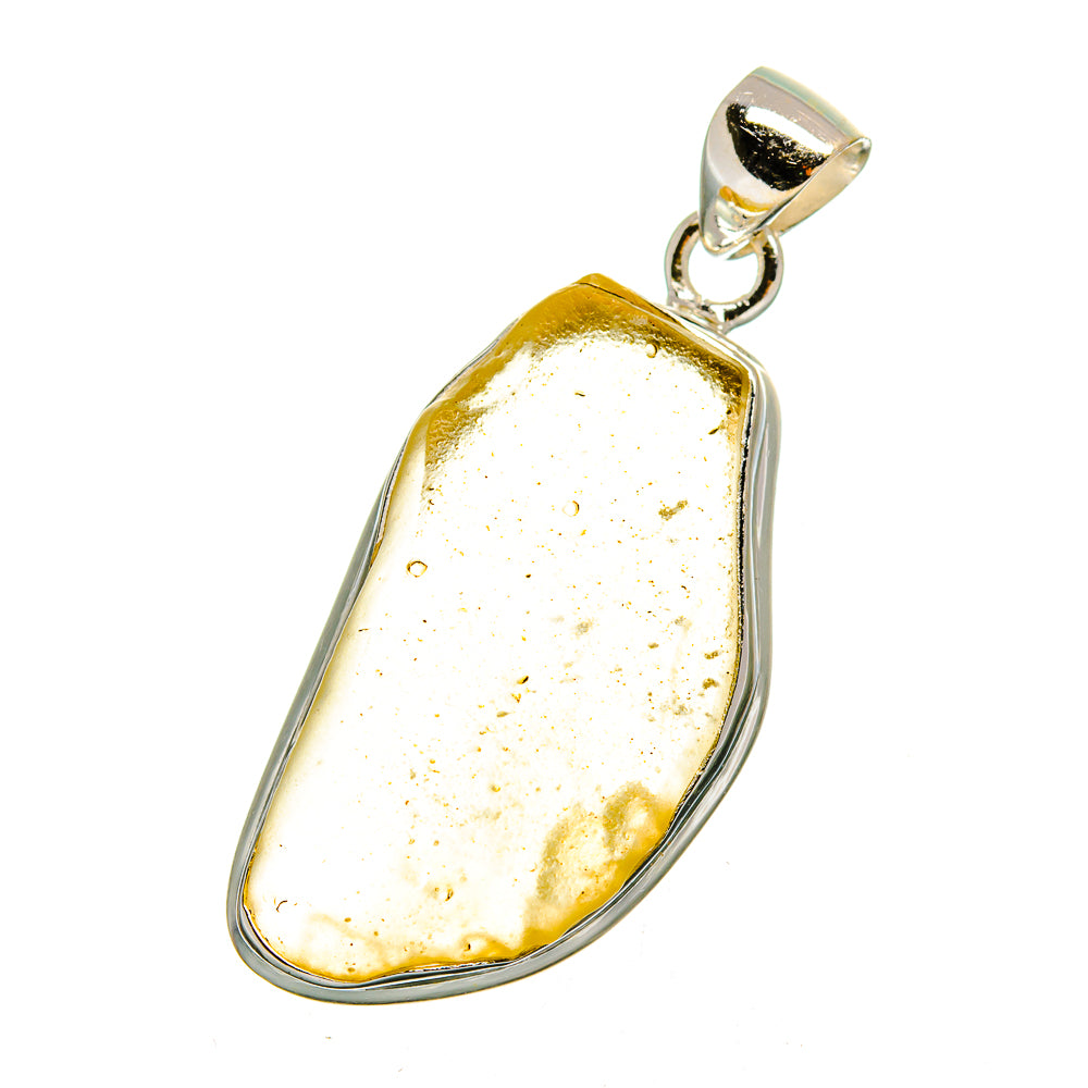 Libyan Desert Glass Pendants handcrafted by Ana Silver Co - PD16568