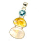 Rainbow Moonstone Pendants handcrafted by Ana Silver Co - PD16572