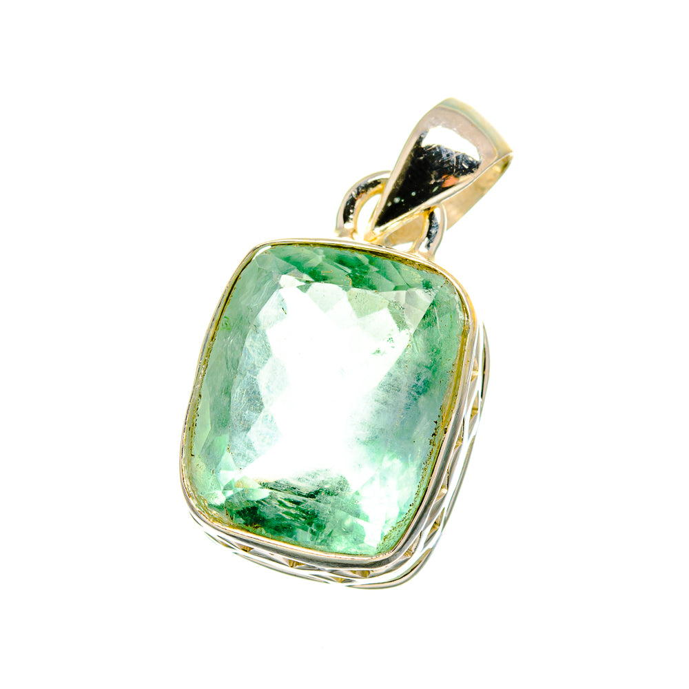 Green Fluorite Pendants handcrafted by Ana Silver Co - PD16576