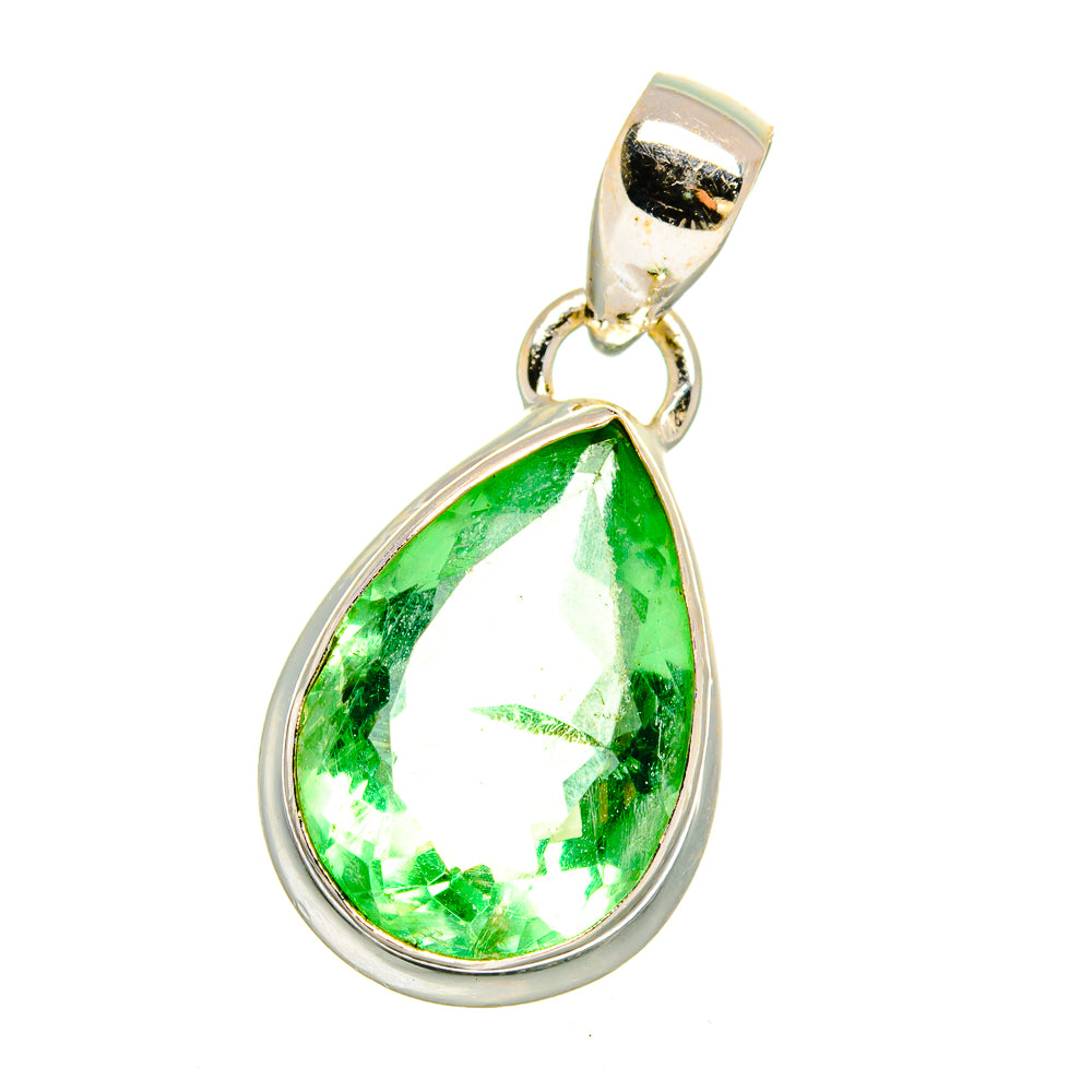 Green Fluorite Pendants handcrafted by Ana Silver Co - PD16577