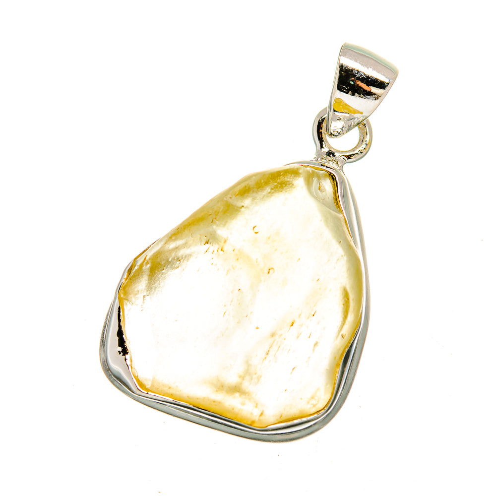 Libyan Desert Glass Pendants handcrafted by Ana Silver Co - PD16579