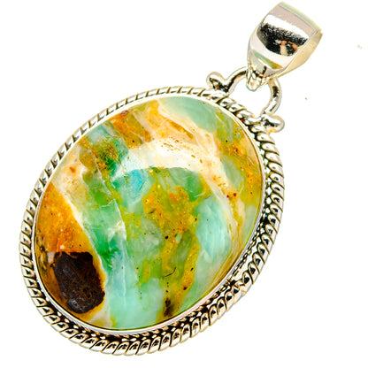 Peruvian Opal Pendants handcrafted by Ana Silver Co - PD16587