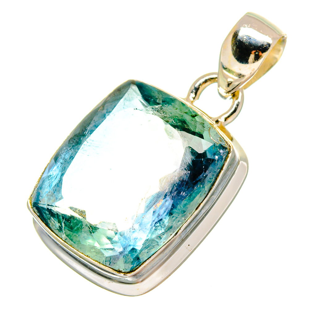 Blue Fluorite Pendants handcrafted by Ana Silver Co - PD16591