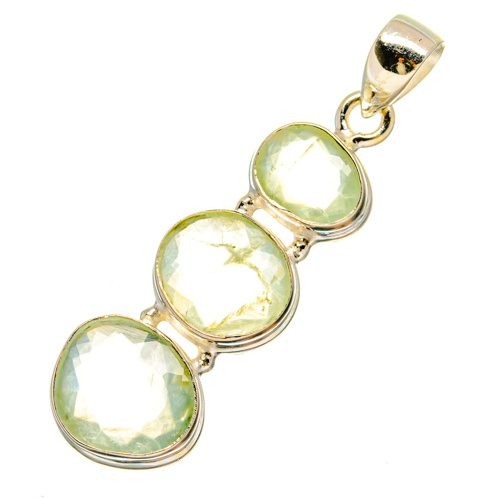 Prehnite Pendants handcrafted by Ana Silver Co - PD16597 - Photo 2
