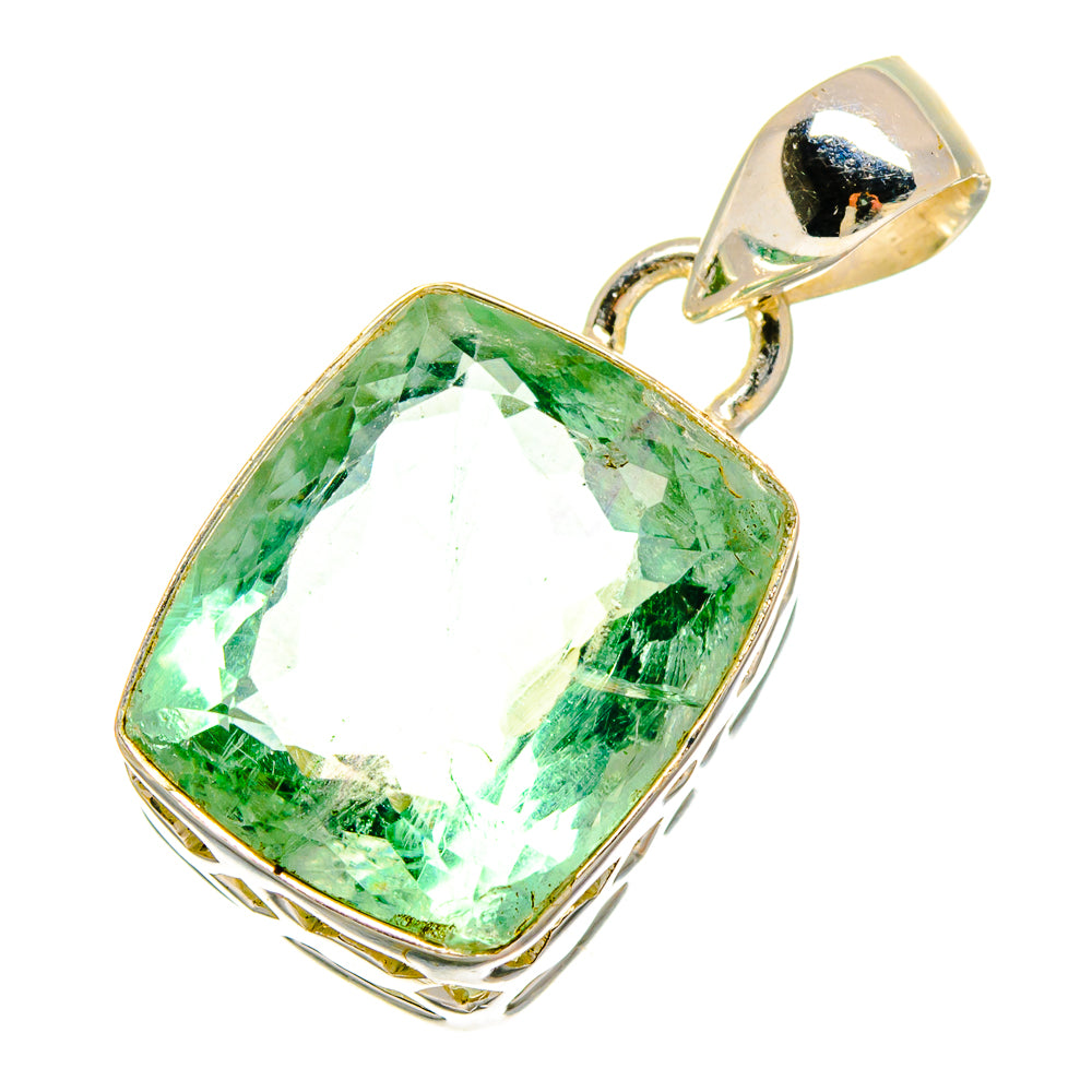 Green Fluorite Pendants handcrafted by Ana Silver Co - PD16601