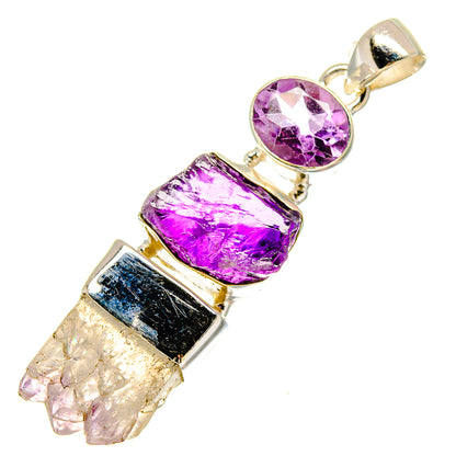 Amethyst Stalactite Pendants handcrafted by Ana Silver Co - PD16627
