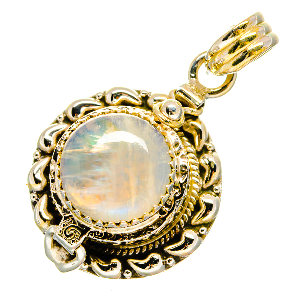 Rainbow Moonstone Pendants handcrafted by Ana Silver Co - PD16635