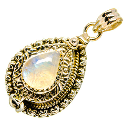 Rainbow Moonstone Pendants handcrafted by Ana Silver Co - PD16636