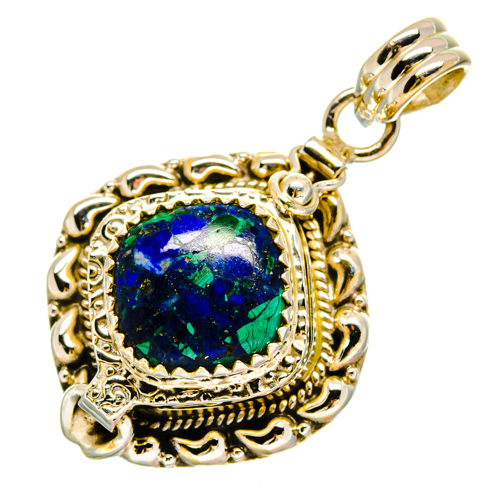 Azurite Malachite Pendants handcrafted by Ana Silver Co - PD16644