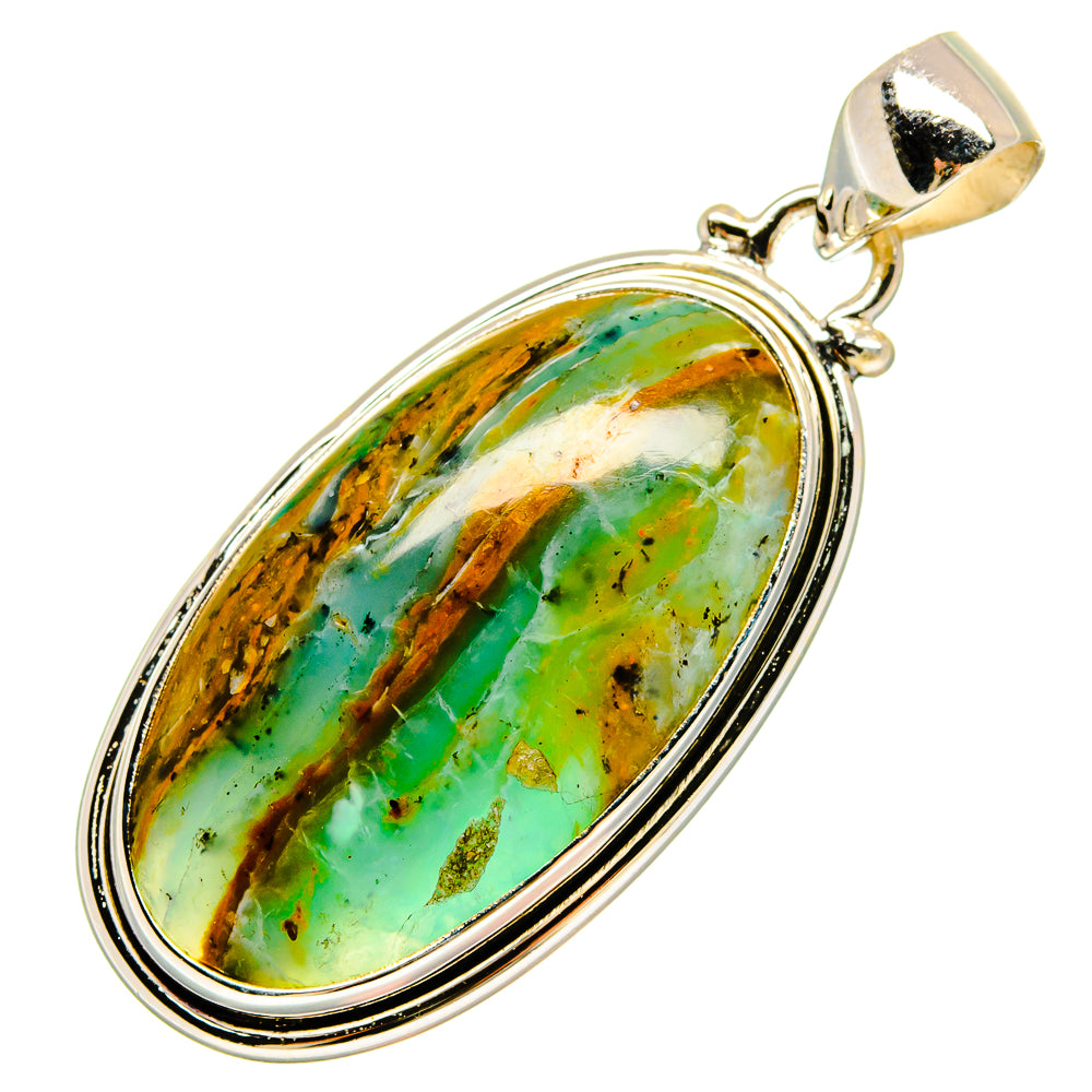 Peruvian Opal Pendants handcrafted by Ana Silver Co - PD16656