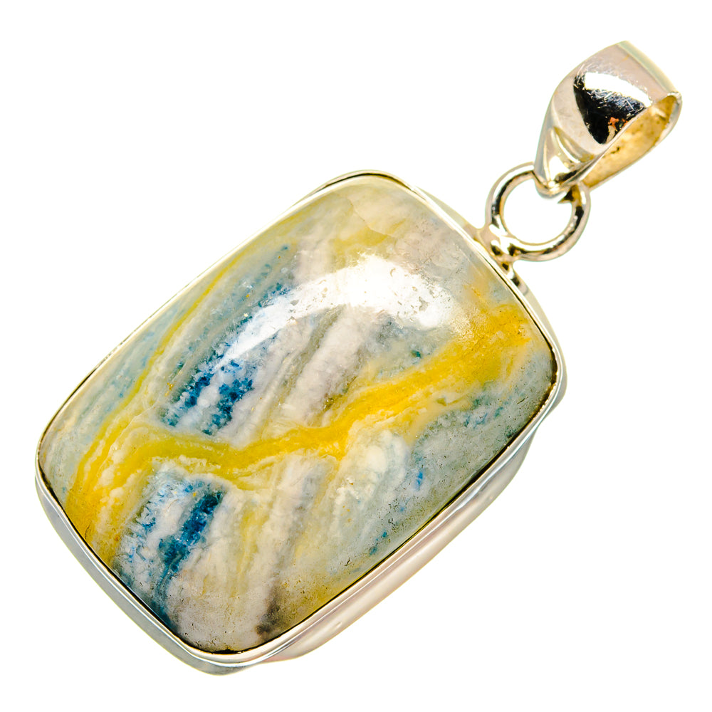 Blue Scheelite Pendants handcrafted by Ana Silver Co - PD16657