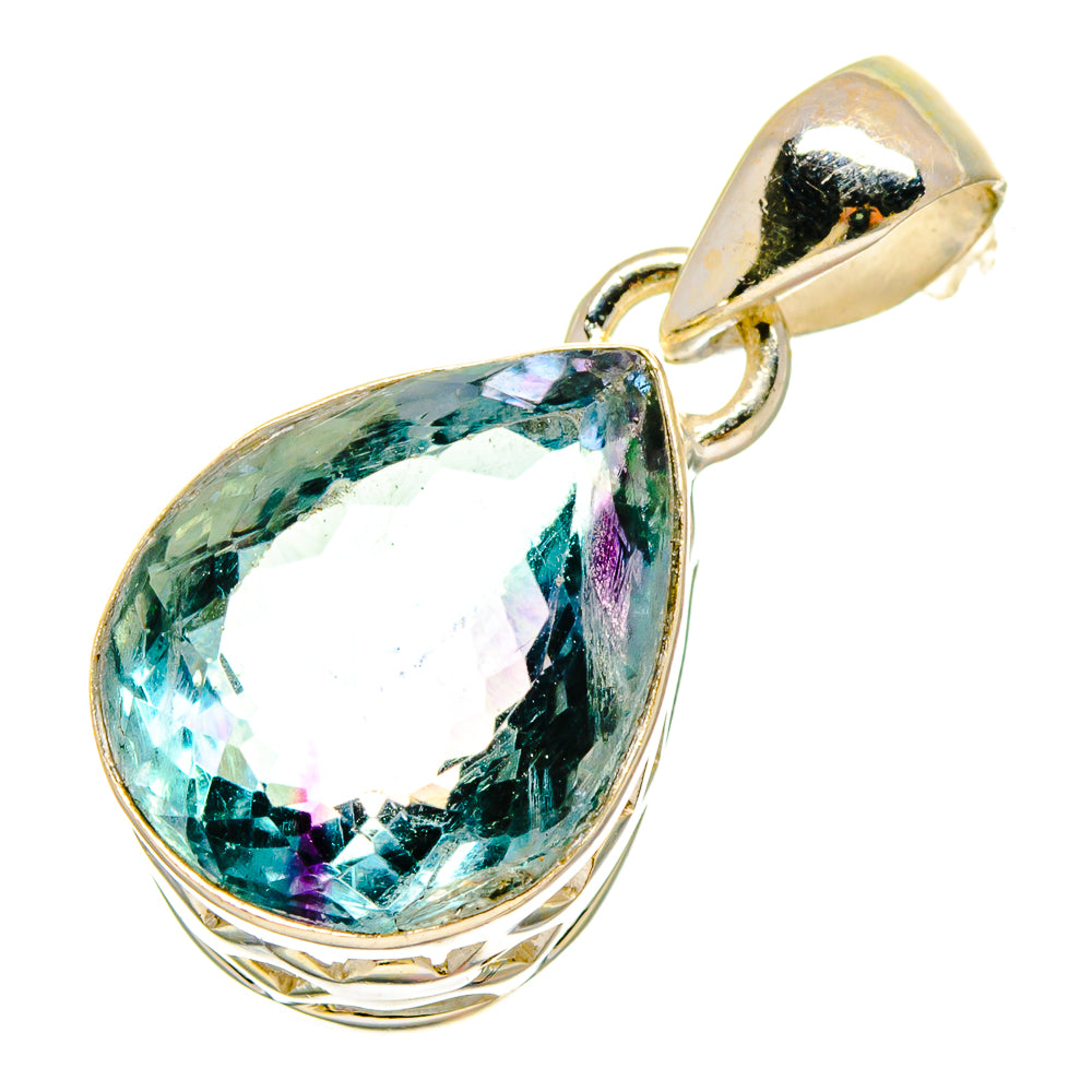 Blue Fluorite Pendants handcrafted by Ana Silver Co - PD16661