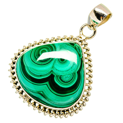 Malachite Pendants handcrafted by Ana Silver Co - PD16666