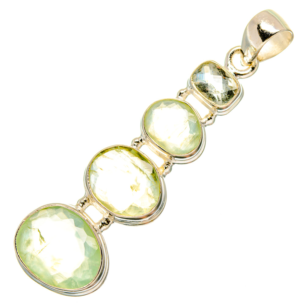 Prehnite Pendants handcrafted by Ana Silver Co - PD16669