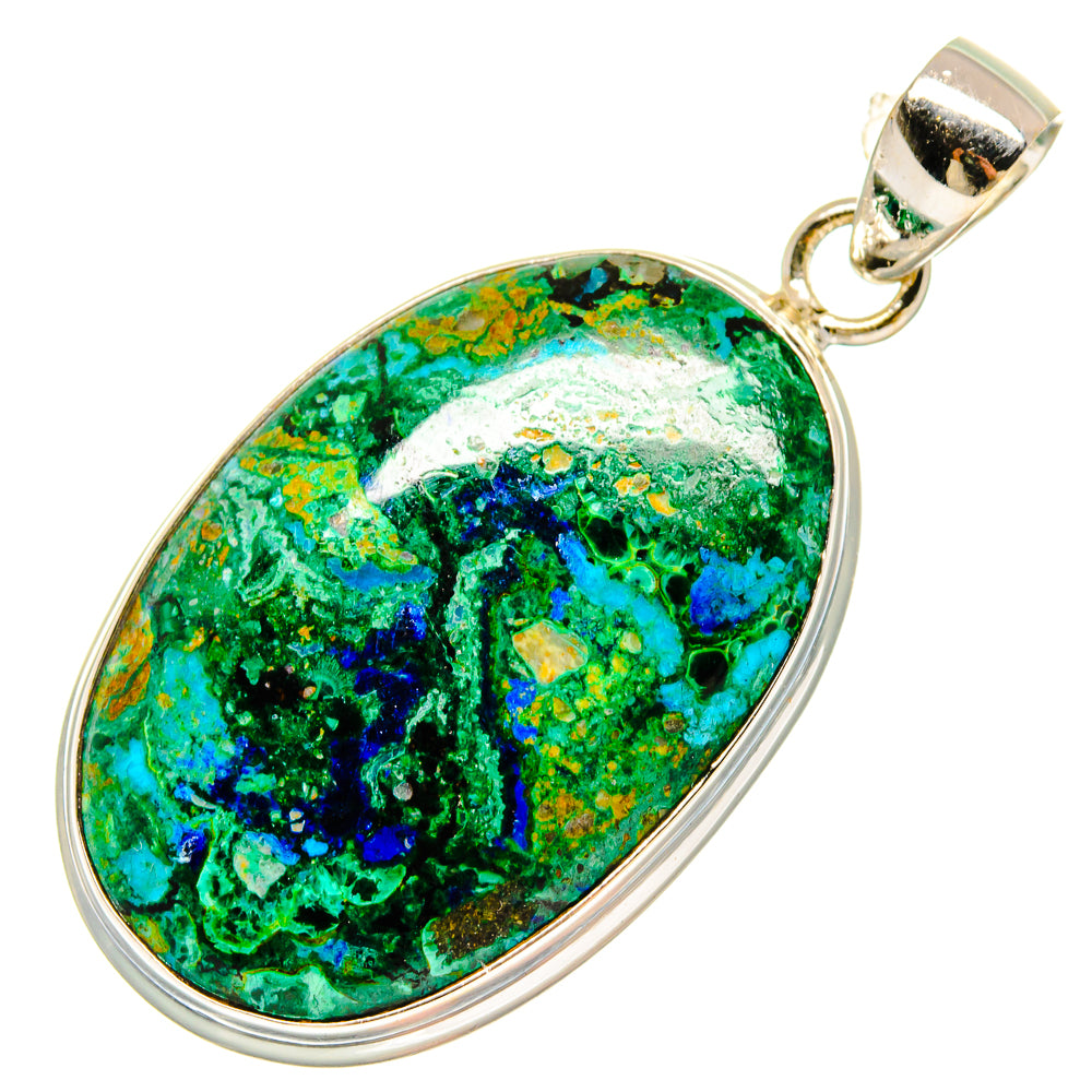 Chrysocolla Pendants handcrafted by Ana Silver Co - PD16670
