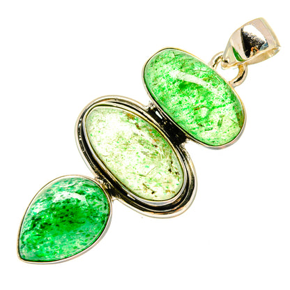 Prehnite Pendants handcrafted by Ana Silver Co - PD16671