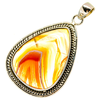 Botswana Agate Pendants handcrafted by Ana Silver Co - PD16673