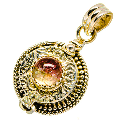 Pink Tourmaline Pendants handcrafted by Ana Silver Co - PD16676