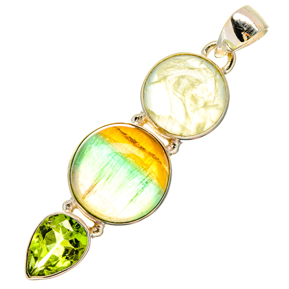 Green Fluorite Pendants handcrafted by Ana Silver Co - PD16678