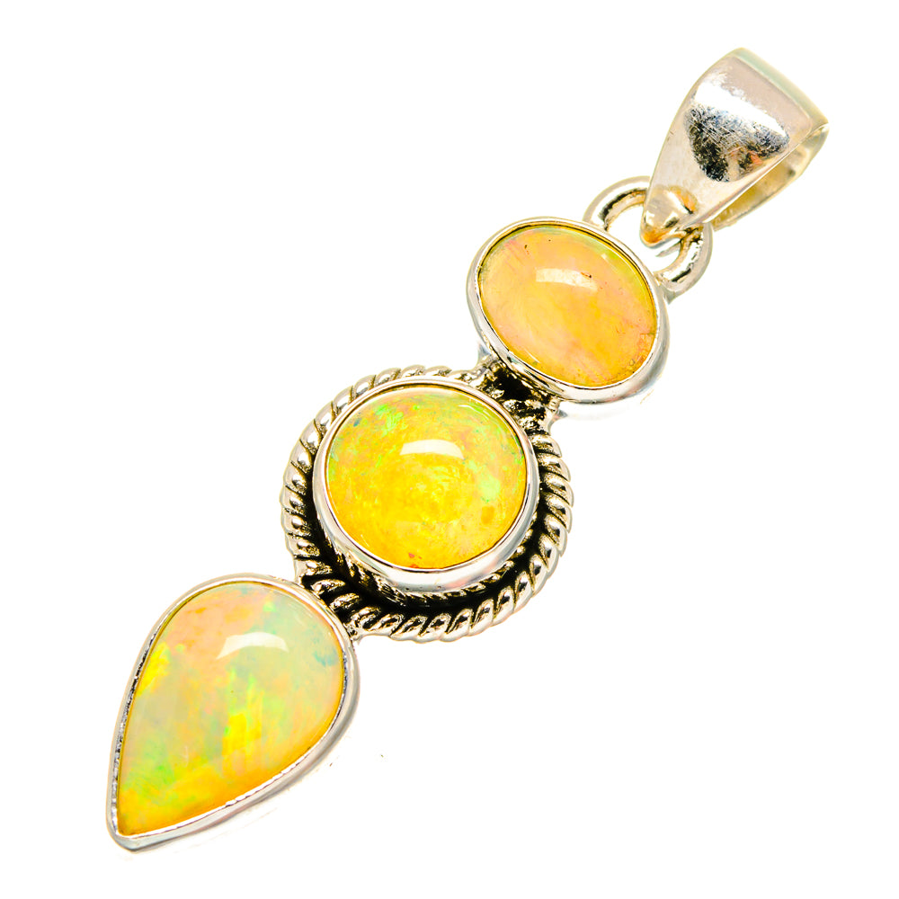 Ethiopian Opal Pendants handcrafted by Ana Silver Co - PD16680