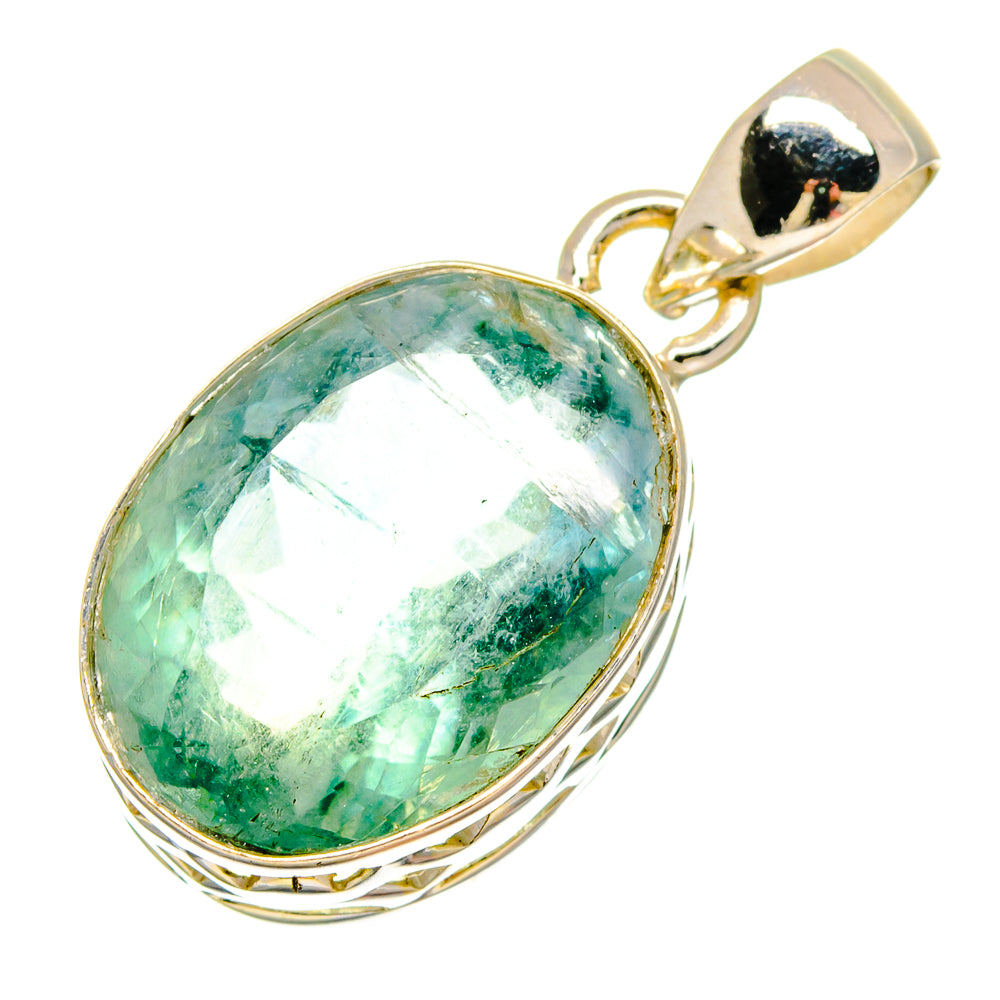 Green Fluorite Pendants handcrafted by Ana Silver Co - PD16691