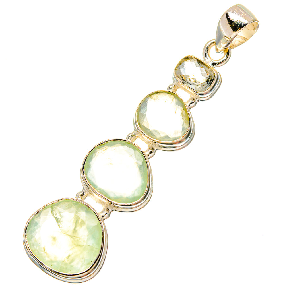 Prehnite Pendants handcrafted by Ana Silver Co - PD16694