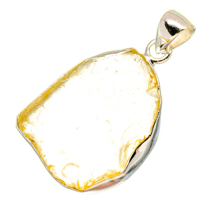 Libyan Desert Glass Pendants handcrafted by Ana Silver Co - PD16713