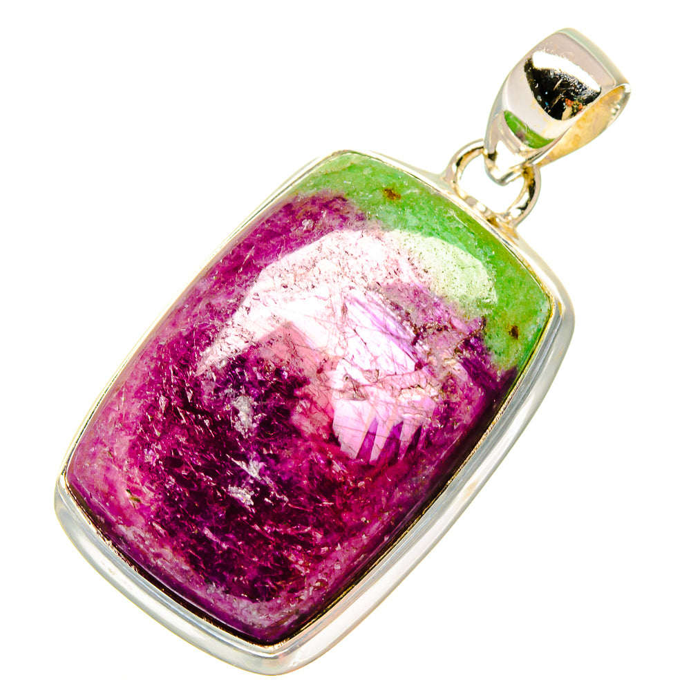 Ruby Zoisite Pendants handcrafted by Ana Silver Co - PD16716
