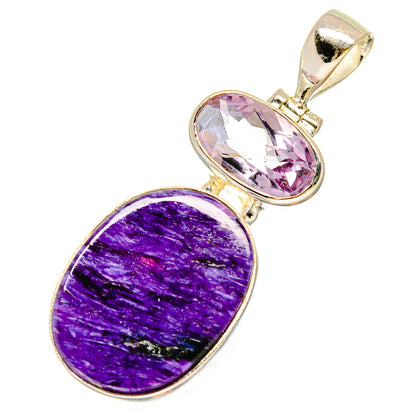 Charoite Pendants handcrafted by Ana Silver Co - PD16721