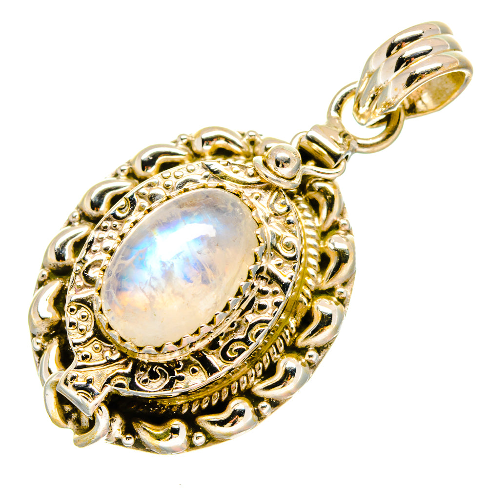 Rainbow Moonstone Pendants handcrafted by Ana Silver Co - PD16735