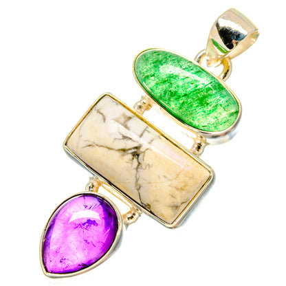 Howlite Pendants handcrafted by Ana Silver Co - PD16741