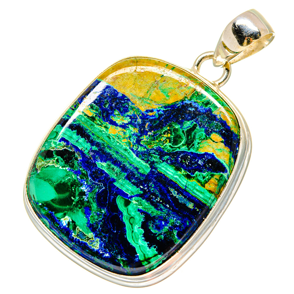 Azurite Malachite Pendants handcrafted by Ana Silver Co - PD16747