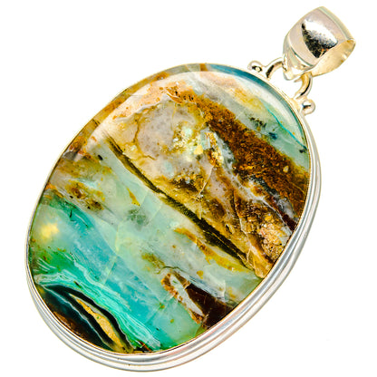 Peruvian Opal Pendants handcrafted by Ana Silver Co - PD16758