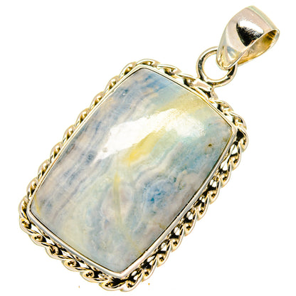 Blue Scheelite Pendants handcrafted by Ana Silver Co - PD16763
