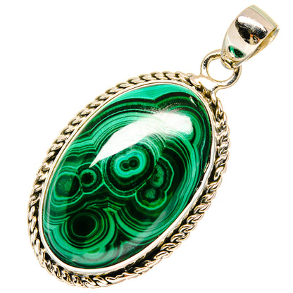 Malachite Pendants handcrafted by Ana Silver Co - PD16777