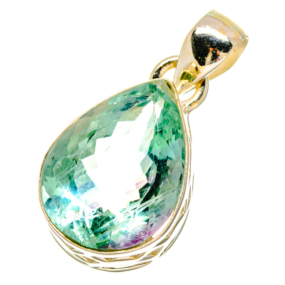 Green Fluorite Pendants handcrafted by Ana Silver Co - PD16780
