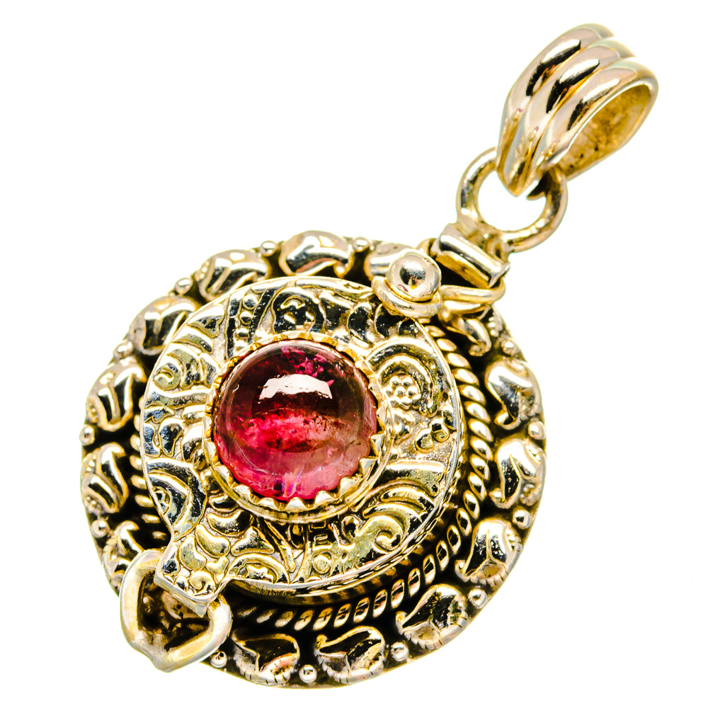 Pink Tourmaline Pendants handcrafted by Ana Silver Co - PD16794