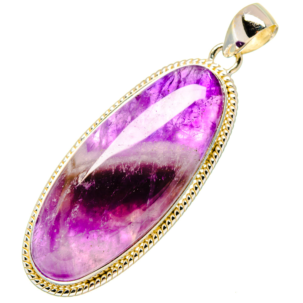 Chevron Amethyst Pendants handcrafted by Ana Silver Co - PD16798