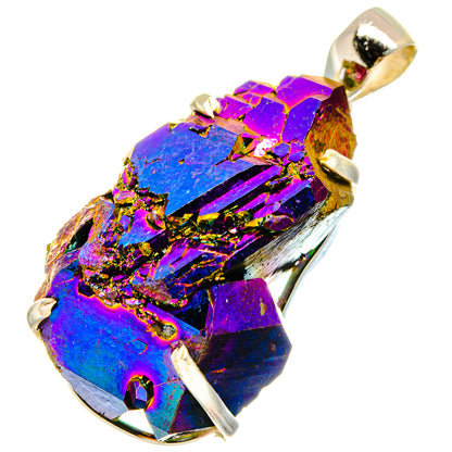 Titanium Sunshine Druzy Pendants handcrafted by Ana Silver Co - PD16824