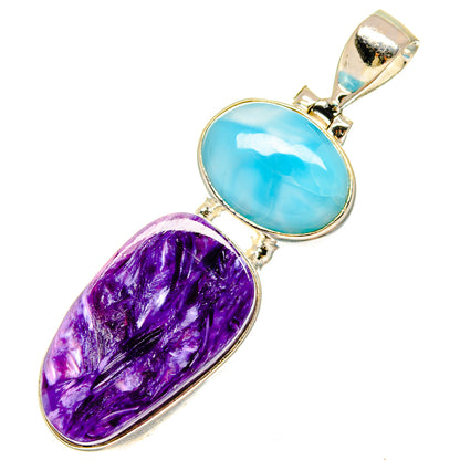 Charoite Pendants handcrafted by Ana Silver Co - PD16827