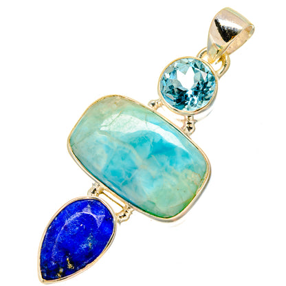 Larimar Pendants handcrafted by Ana Silver Co - PD16841