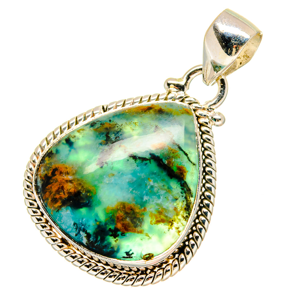 Peruvian Opal Pendants handcrafted by Ana Silver Co - PD16846