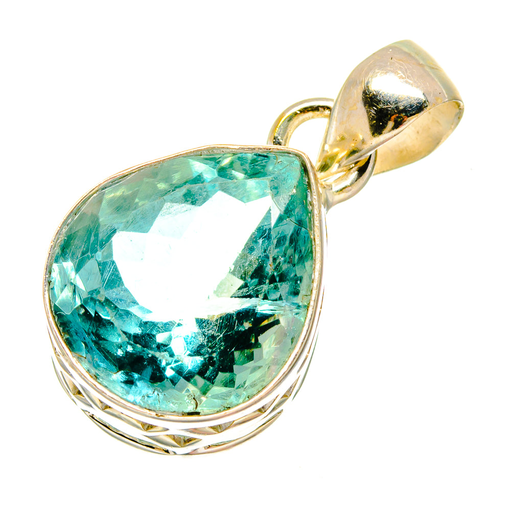 Blue Fluorite Pendants handcrafted by Ana Silver Co - PD16857