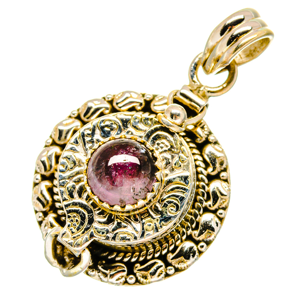 Pink Tourmaline Pendants handcrafted by Ana Silver Co - PD16862