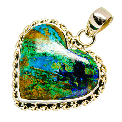 Azurite Malachite Pendants handcrafted by Ana Silver Co - PD16884